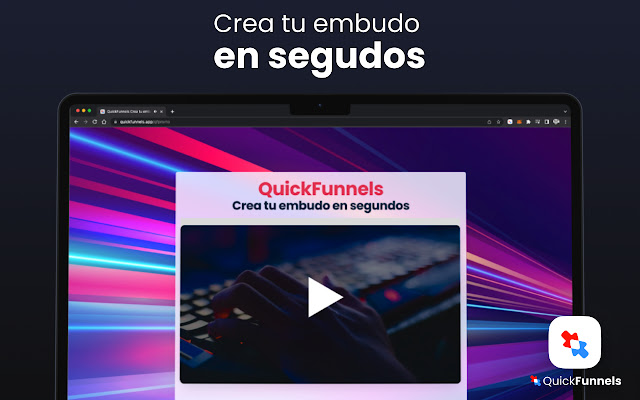 QuickFunnels  from Chrome web store to be run with OffiDocs Chromium online