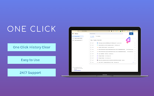 Quick History Cleaner Chrome Browsing History Cleaner  from Chrome web store to be run with OffiDocs Chromium online