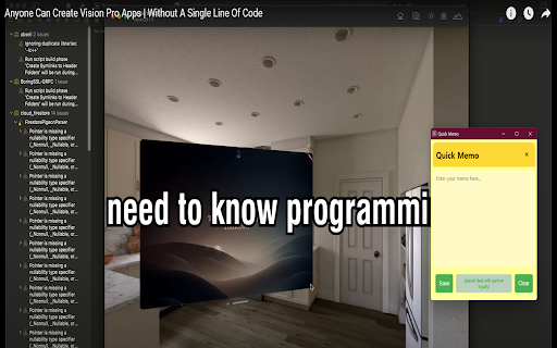 Quick Memo  from Chrome web store to be run with OffiDocs Chromium online
