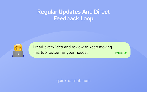 Quick Note Tab  from Chrome web store to be run with OffiDocs Chromium online