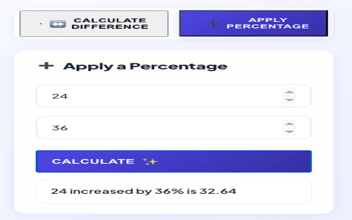 Quick Percentage Calculator Pro  from Chrome web store to be run with OffiDocs Chromium online