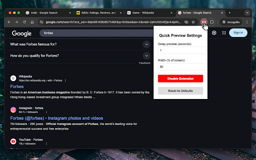 Quick Preview  from Chrome web store to be run with OffiDocs Chromium online