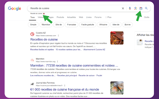 QuickSave for Search  from Chrome web store to be run with OffiDocs Chromium online