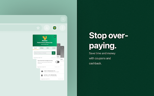 Quick Search on Vhandar  from Chrome web store to be run with OffiDocs Chromium online