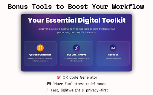 Quick Side Tool  from Chrome web store to be run with OffiDocs Chromium online