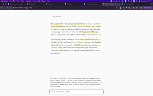 Quick Summarizer  from Chrome web store to be run with OffiDocs Chromium online