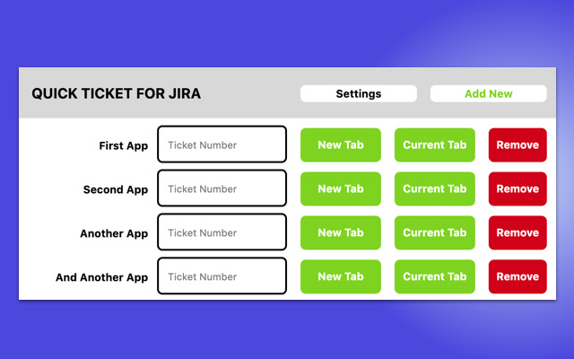 Quick Ticket For JIRA  from Chrome web store to be run with OffiDocs Chromium online