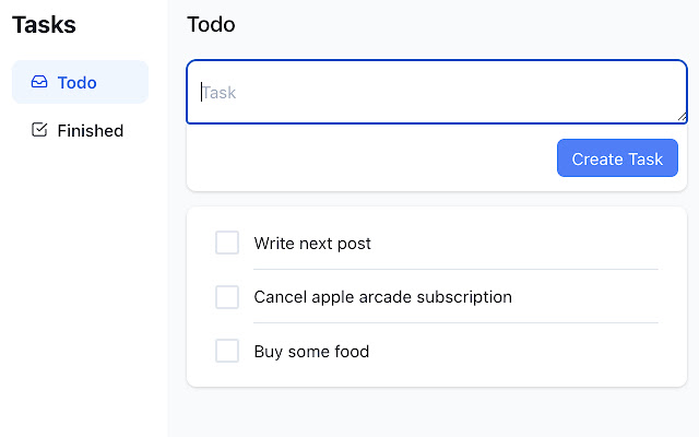 Quick Todo Tab  from Chrome web store to be run with OffiDocs Chromium online