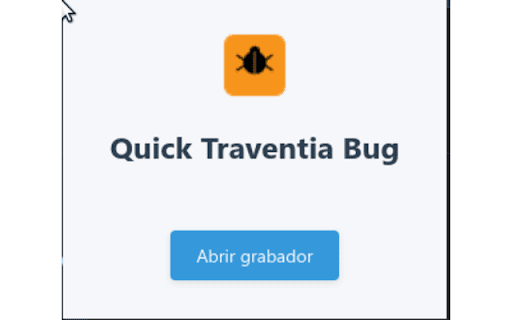 Quick Traventia Bug  from Chrome web store to be run with OffiDocs Chromium online