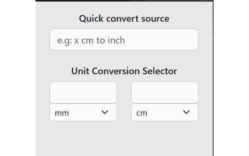 Quick Unit Converter  from Chrome web store to be run with OffiDocs Chromium online