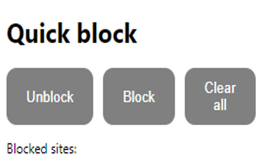 Quick website blocker from Chrome web store to be run with OffiDocs Chromium online Quick website blocker from Chrome web store to be run with OffiDocs Chromium online