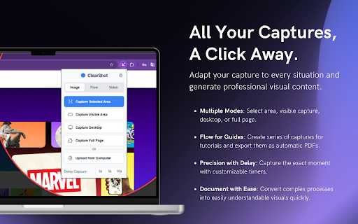 QuickySnippy Screenshots  Recordings: Edit, Share. Super Fast  Easy!  from Chrome web store to be run with OffiDocs Chromium online