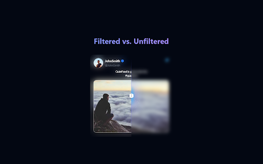 QuietFeed  from Chrome web store to be run with OffiDocs Chromium online