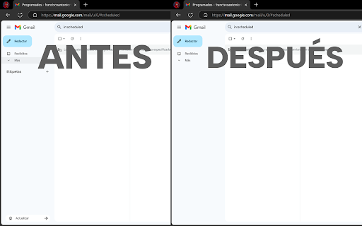 Quitar botón de actualizar de Gmail  from Chrome web store to be run with OffiDocs Chromium online