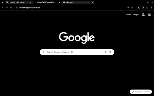 Quite Black  from Chrome web store to be run with OffiDocs Chromium online