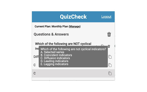 QuizCheck  from Chrome web store to be run with OffiDocs Chromium online