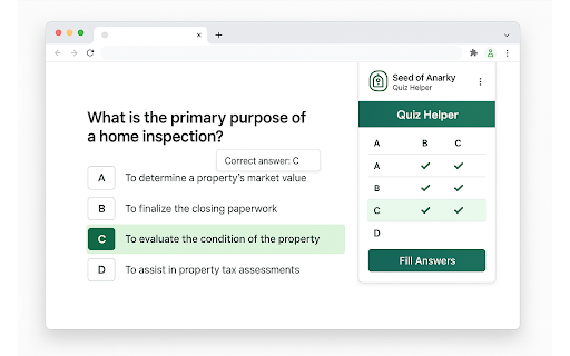 Quiz Helper Plugin  from Chrome web store to be run with OffiDocs Chromium online