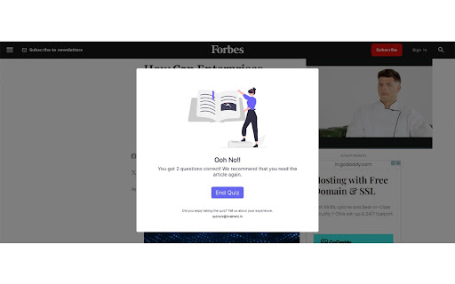 Quizwiz  from Chrome web store to be run with OffiDocs Chromium online