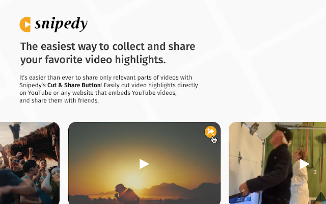 Bouton "Couper le partage" de Snipedy de la boutique en ligne Chrome à exécuter avec OffiDocs Chromium en ligne