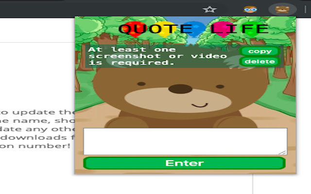 Quote Life  from Chrome web store to be run with OffiDocs Chromium online