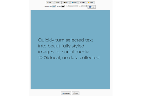 Quote to Image – Turn Text into Beautiful Shareable Images  from Chrome web store to be run with OffiDocs Chromium online