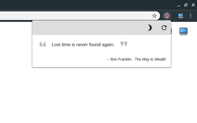 Quotin.me  from Chrome web store to be run with OffiDocs Chromium online