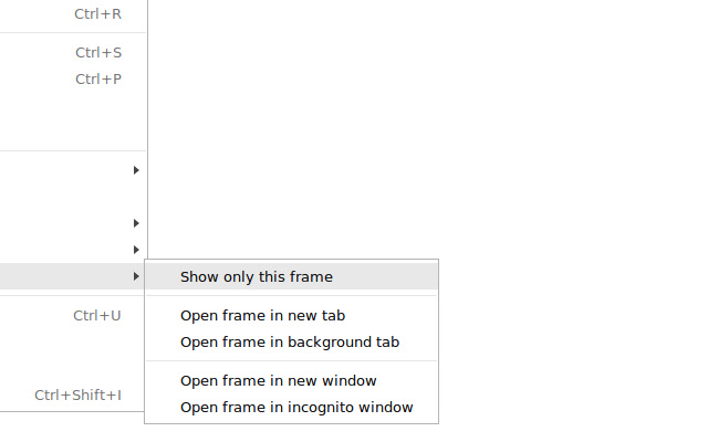 "This Frame" Context Menu  from Chrome web store to be run with OffiDocs Chromium online