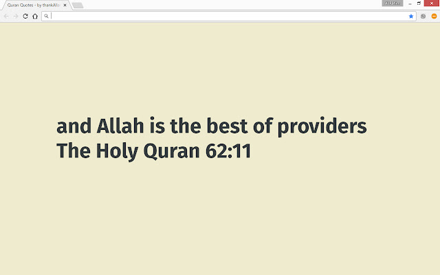 Quran Daily by thankallah.org  from Chrome web store to be run with OffiDocs Chromium online
