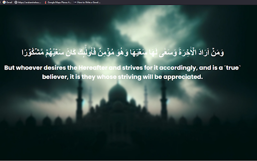 Quranic Quotes  from Chrome web store to be run with OffiDocs Chromium online
