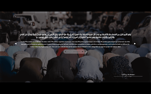 Quran New Tab  from Chrome web store to be run with OffiDocs Chromium online