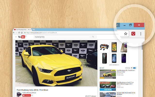 Qurate Button  from Chrome web store to be run with OffiDocs Chromium online