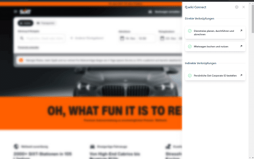 Q.wiki Connect  from Chrome web store to be run with OffiDocs Chromium online