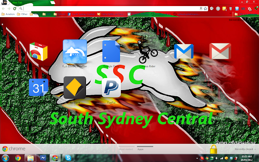Rabbitohs Theme v1  from Chrome web store to be run with OffiDocs Chromium online