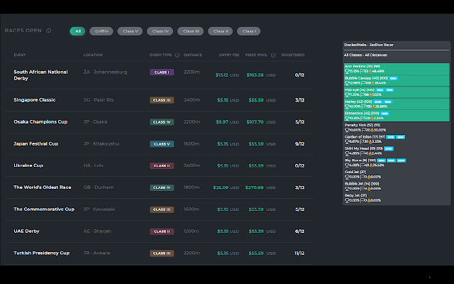 Race Tracking  from Chrome web store to be run with OffiDocs Chromium online