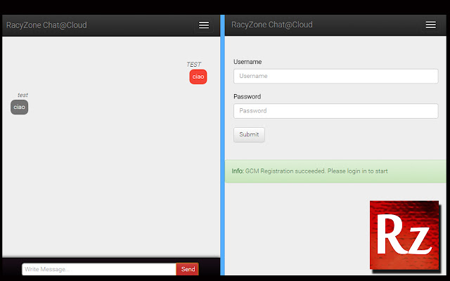 RacyZone Chat@Cloud!  from Chrome web store to be run with OffiDocs Chromium online