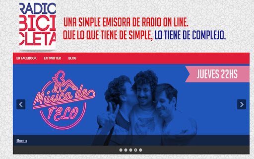 Radio Bicicleta  from Chrome web store to be run with OffiDocs Chromium online