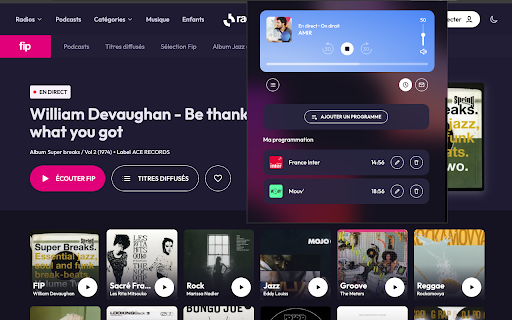 radiofrance  from Chrome web store to be run with OffiDocs Chromium online