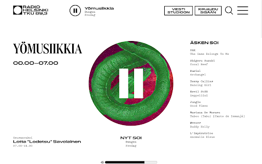 Radio Helsinki Volume Control  from Chrome web store to be run with OffiDocs Chromium online