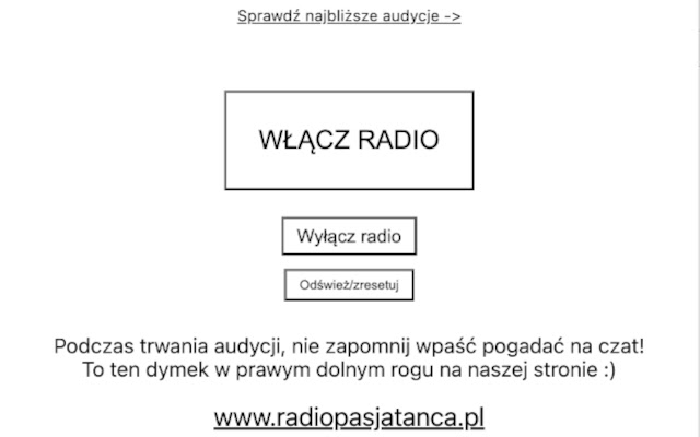 Radio Pasja Tańca Player  from Chrome web store to be run with OffiDocs Chromium online