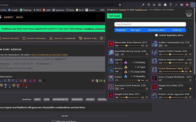 Raidbots Companion from Chrome web store to be run with OffiDocs Chromium online Raidbots Companion from Chrome web store to be run with OffiDocs Chromium online