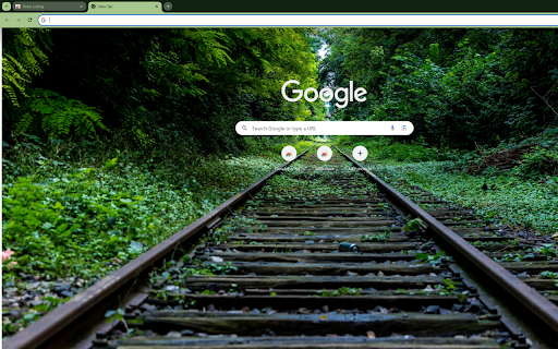 railway track winding through the Marind forest  from Chrome web store to be run with OffiDocs Chromium online