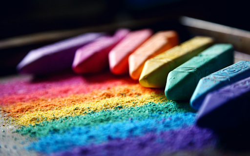 Rainbow Chalk Art  from Chrome web store to be run with OffiDocs Chromium online