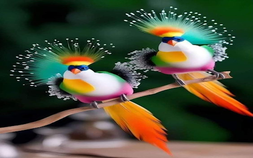 Rainbow color bird wallpaper  from Chrome web store to be run with OffiDocs Chromium online