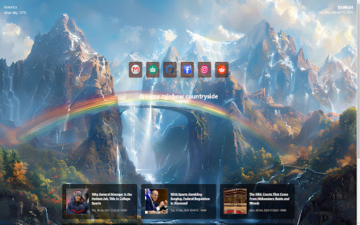 rainbow countryside  from Chrome web store to be run with OffiDocs Chromium online