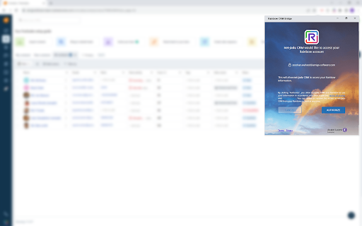 Rainbow CRM Bridge for Freshsales  from Chrome web store to be run with OffiDocs Chromium online