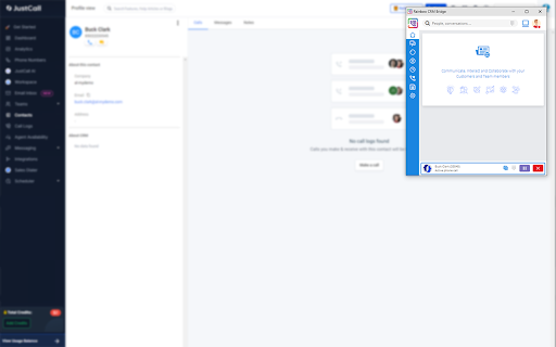 Rainbow CRM Bridge for Justcall  from Chrome web store to be run with OffiDocs Chromium online