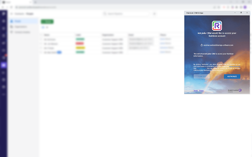 Rainbow CRM Bridge for Pipedrive  from Chrome web store to be run with OffiDocs Chromium online