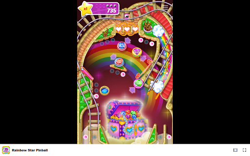 Rainbow Star Pinball Game Experience a colorful twist on classic pinball!  from Chrome web store to be run with OffiDocs Chromium online