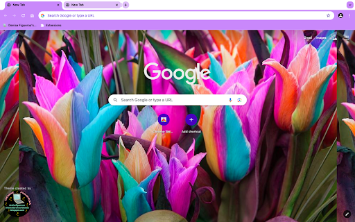 Rainbow Tulips  from Chrome web store to be run with OffiDocs Chromium online