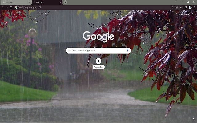 Rain Browser Theme  from Chrome web store to be run with OffiDocs Chromium online
